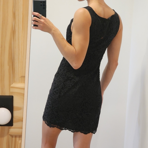 Designers Remix black mini lace dress size 36 - Picture 2 of 3